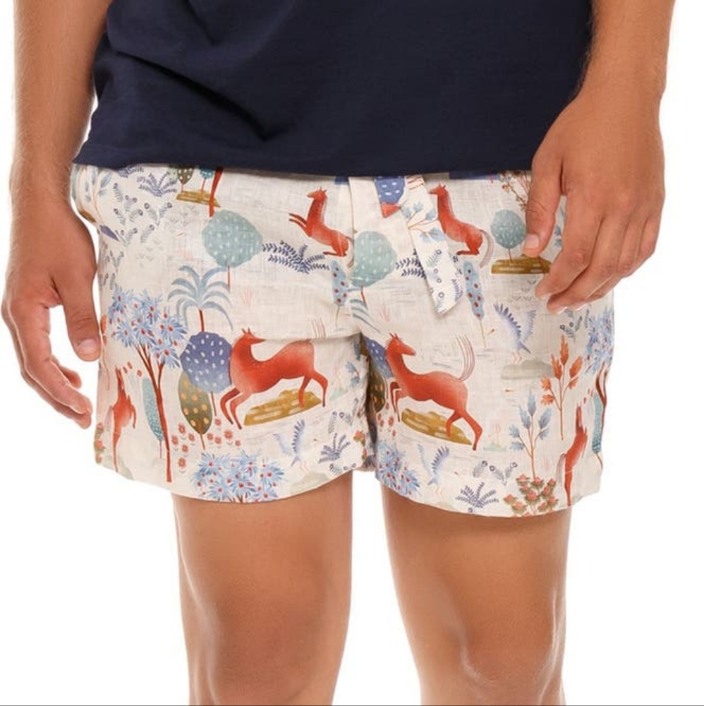 Ben Equus Linen Sleep Shorts